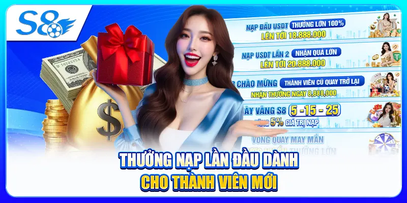 Thưởng nạp lần đầu dành cho thành viên mới